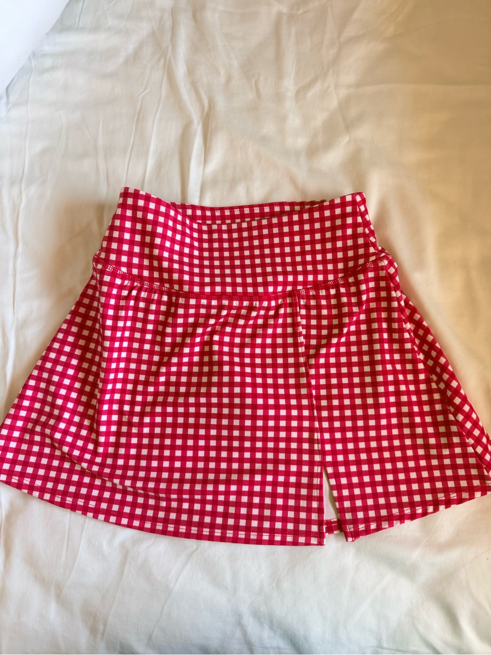 GAP Red & White Gingham tennis Skirt